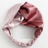 Pink Color Matching Headband Knotted Wide Hairband Hair Ribbon Hair Accessories Hair Wrap