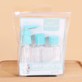 Travel Mini Makeup Cosmetic Face Cream Pot Bottles Plastic Transparent Empty Make Up Container Bottle Travel Accessories (Color: 1681 blue)
