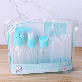 Travel Mini Makeup Cosmetic Face Cream Pot Bottles Plastic Transparent Empty Make Up Container Bottle Travel Accessories (Color: 1680 blue)