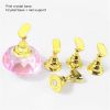 1set Nail Practice Holder Tool; Magnetic Training Display Stand With Crystal