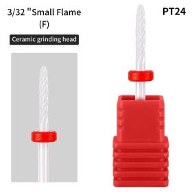 1 piece Nail Art Ceramic Unloading Polishing Head to Dead Skin Polishing Machine Nail Tool Polishing Head Replacement Head (Color: PT-24)