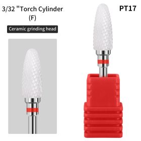 1 piece Nail Art Ceramic Unloading Polishing Head to Dead Skin Polishing Machine Nail Tool Polishing Head Replacement Head (Color: PT-17)