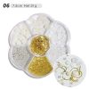 1 Box Nail Jewelry  Flower Bow Aurora Patch Bear Rhinestone Pearl Mixed Nail Decoration Drill Sequins