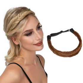 Bohemian Braided Headband, Oversized Classic Wide Braids (Color: Color#8)