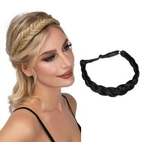 Bohemian Braided Headband, Oversized Classic Wide Braids (Color: Color#2)