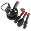 5pcs Professional Hairdressing Styling Set Detangling Hair Brush Airbag Comb With Makeup Mirror