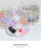 1 Box Nail Jewelry  Flower Bow Aurora Patch Bear Rhinestone Pearl Mixed Nail Decoration Drill Sequins